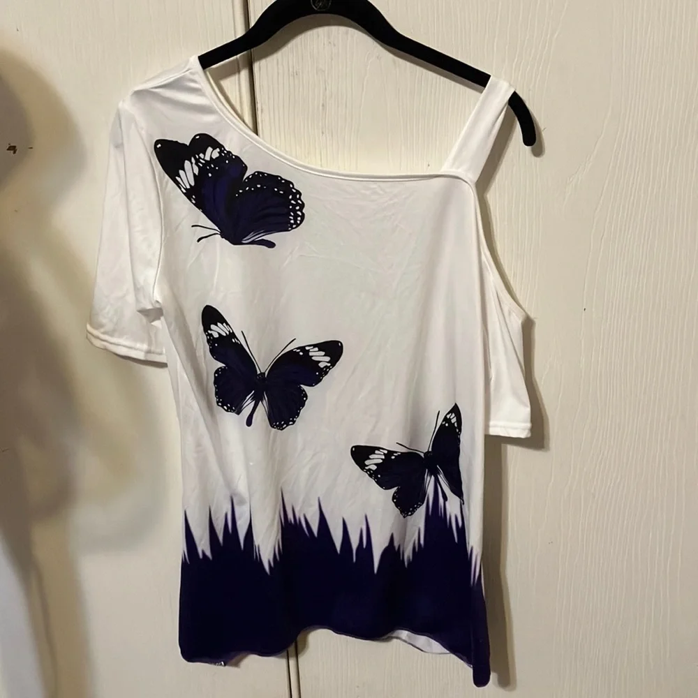 Women’s Butterfly Blouse size L. - Picture 1 of 6